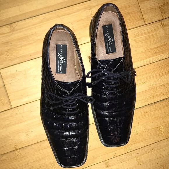 11-12.5 Gatsby Giorgio Brutini Tassel Crocodile Leather - Picture 3 of 16